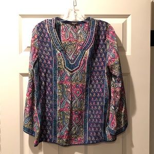 Tolani multicolor print top - size M